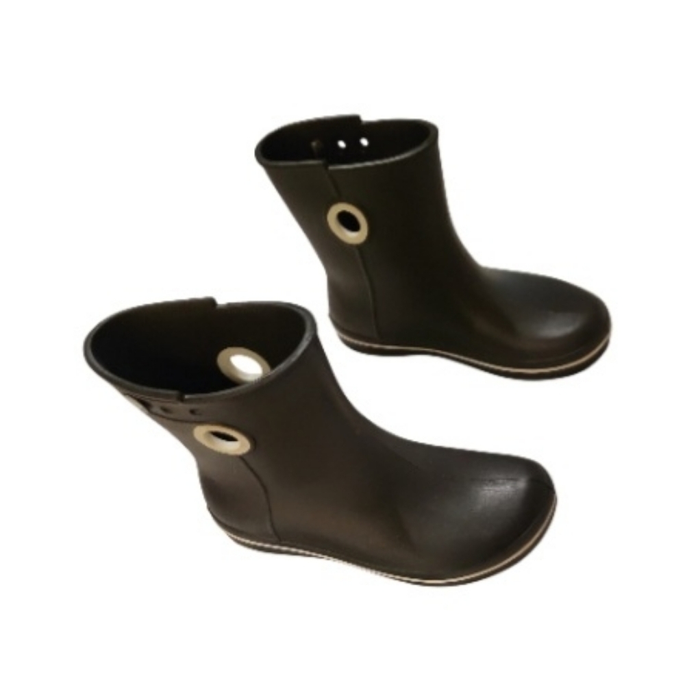 Womens CROCS JAUNT SHORTY RAINBOOTS Black Size 7 - Picture 4 of 9